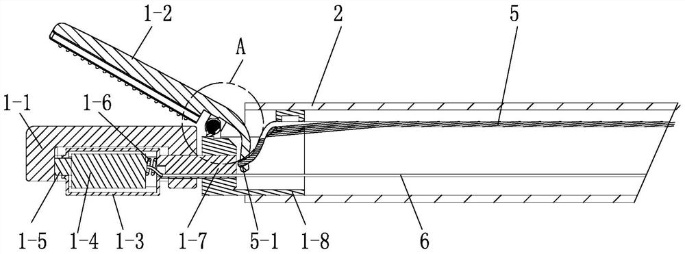 Ultrasonic knife for flexible endoscope