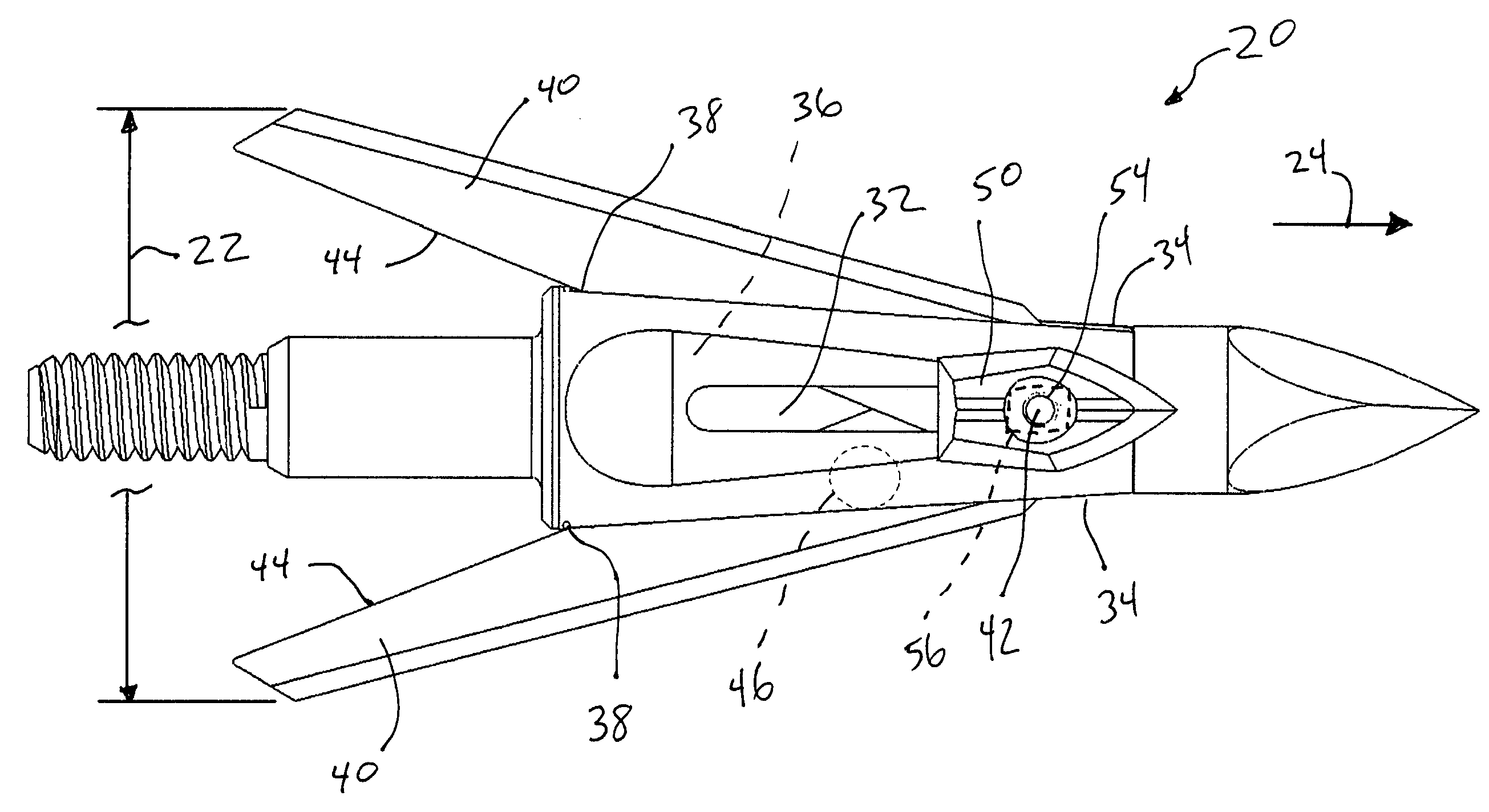 Blade opening arrowhead