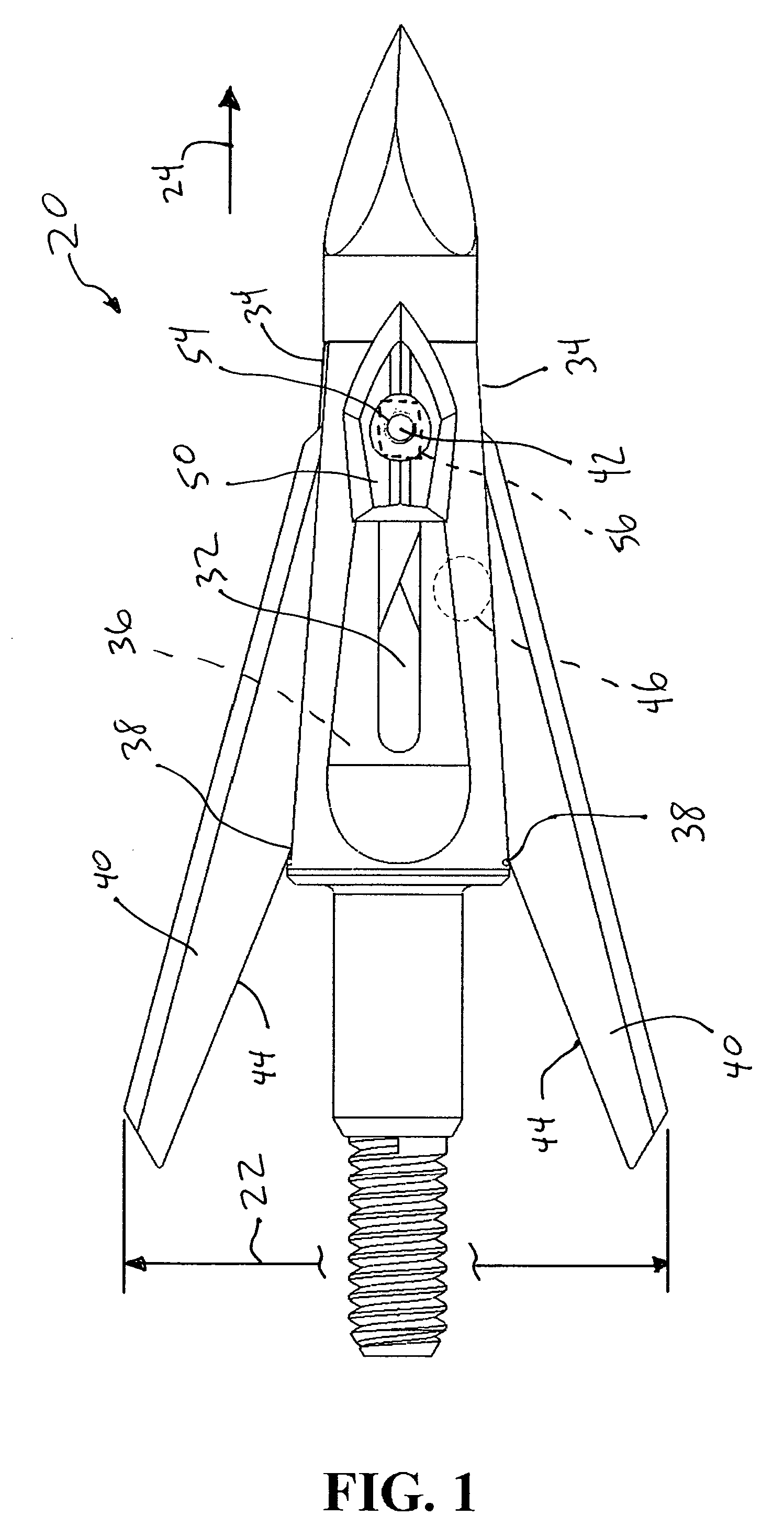 Blade opening arrowhead