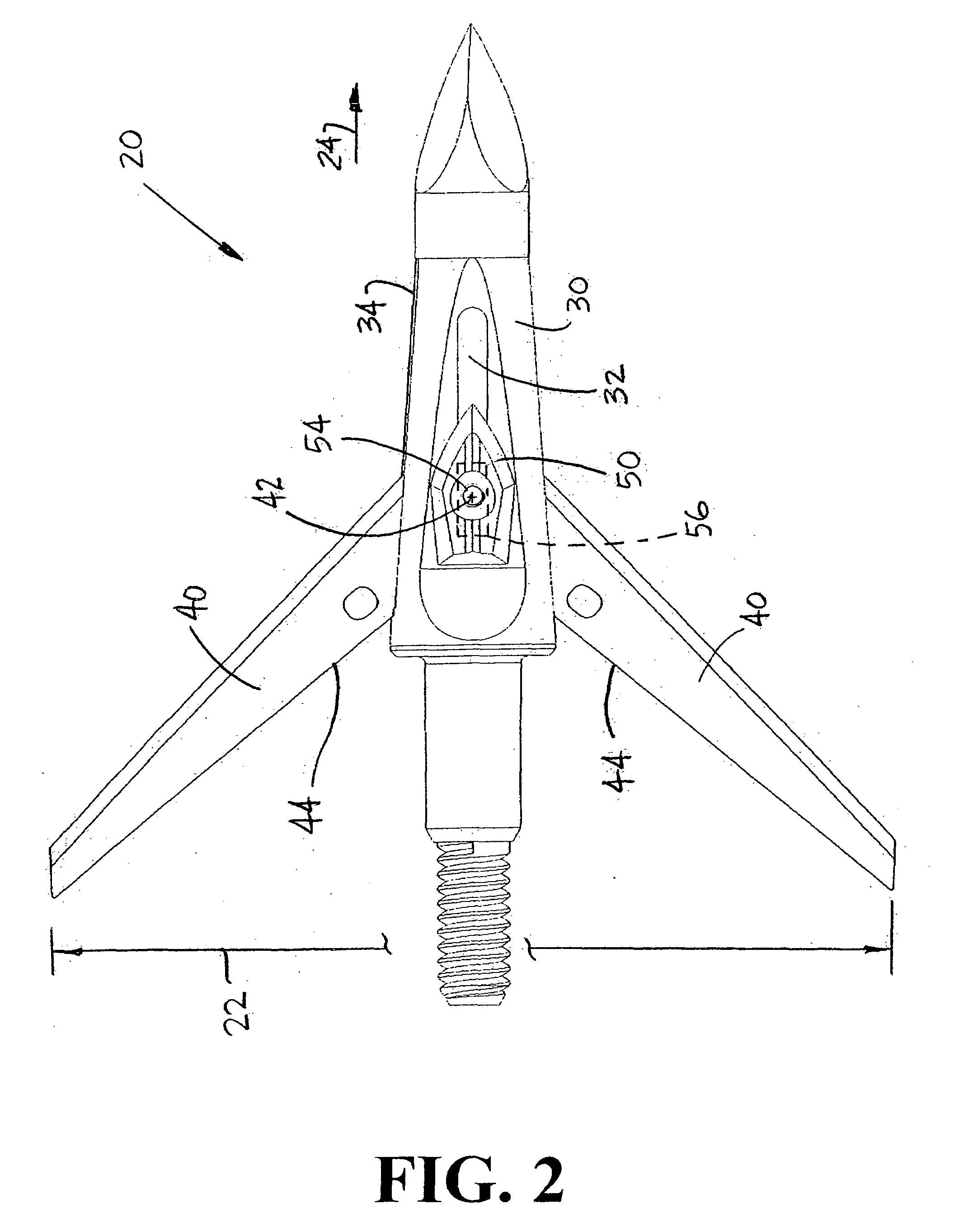 Blade opening arrowhead