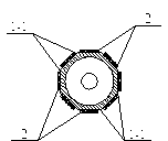 Low-frictional-characteristic air cylinder with piezoelectrically actuated cylinder barrel deviously vibrating