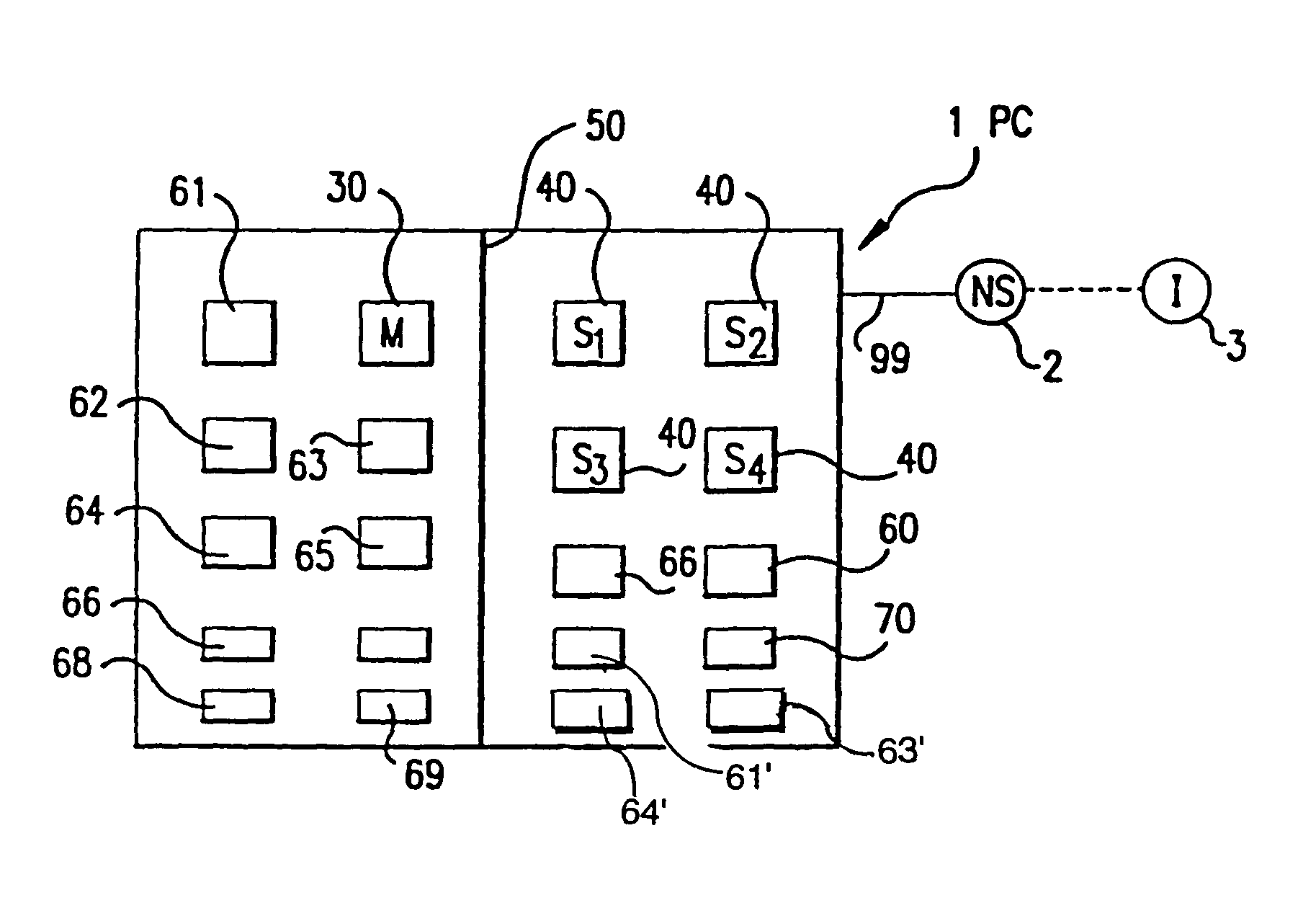 Computer and microprocessor control units that are inaccessible from the internet