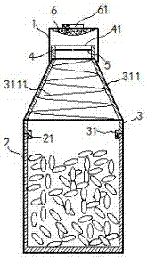 Sealed medicine bottle