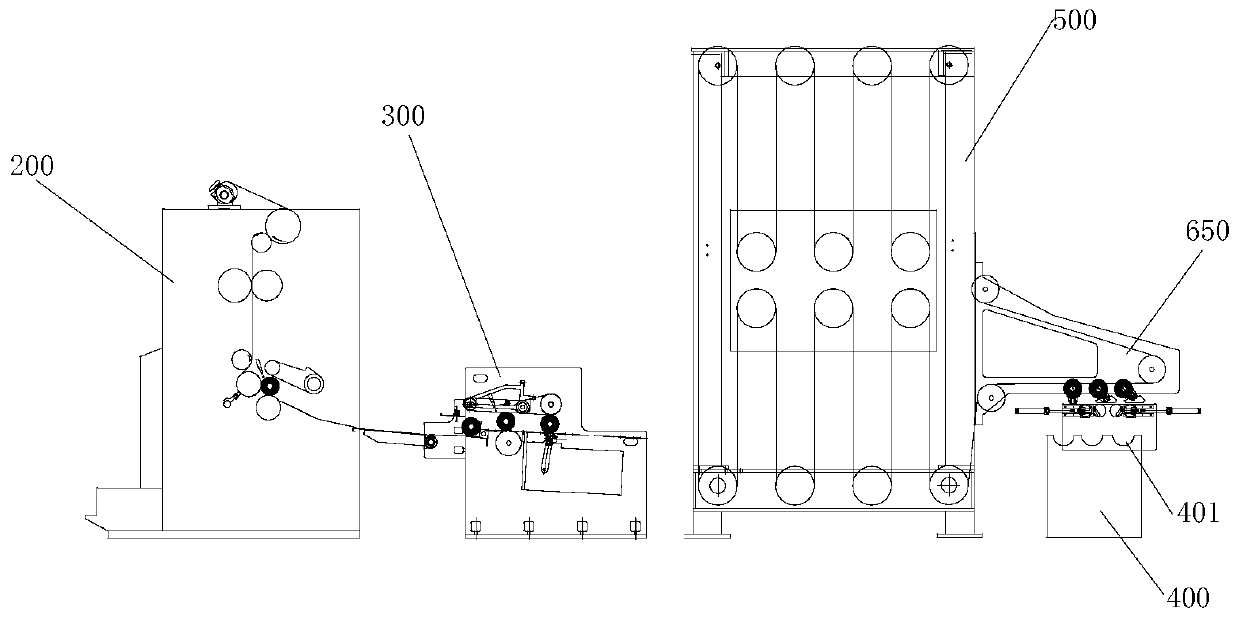 Method and device for positioning paper roll tail before paper cutting