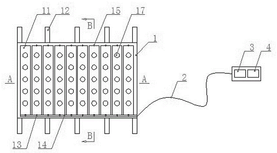 Inflating leg part massage device provided with inflation and deflation electromagnetic valves, infrared heating layer and magnets