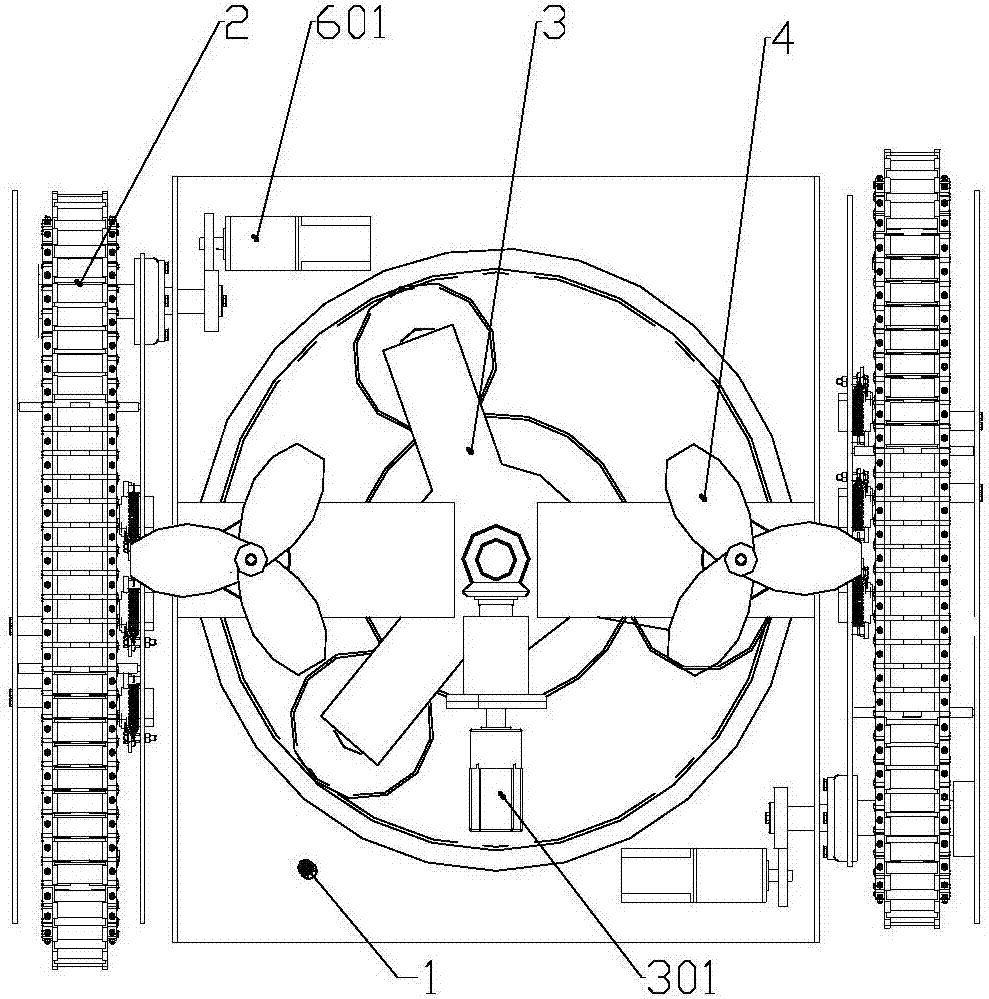 Ship and naval vessel wall surface wall-climbing cleaning robot