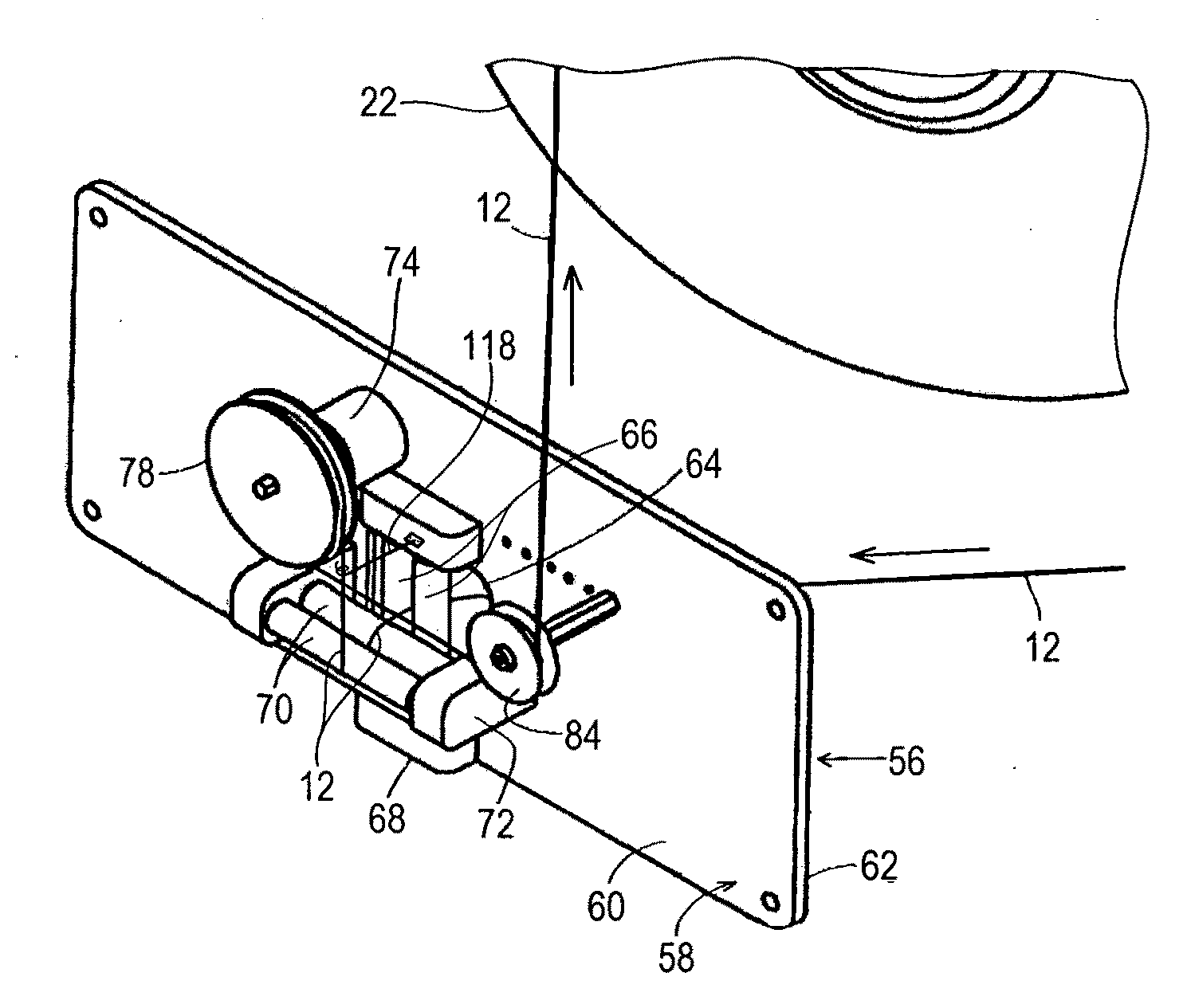 Unwind and feed system for elastomeric thread