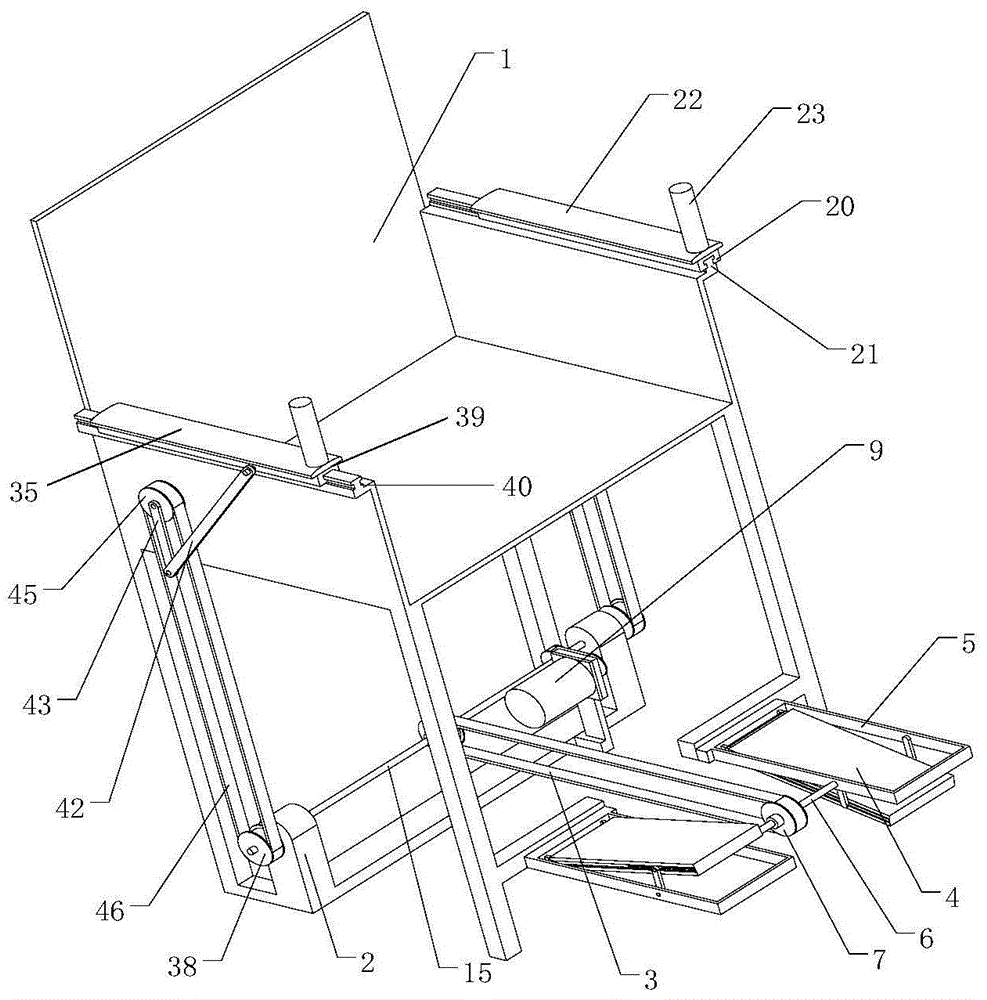 Rehabilitation chair for upper limbs and lower limbs