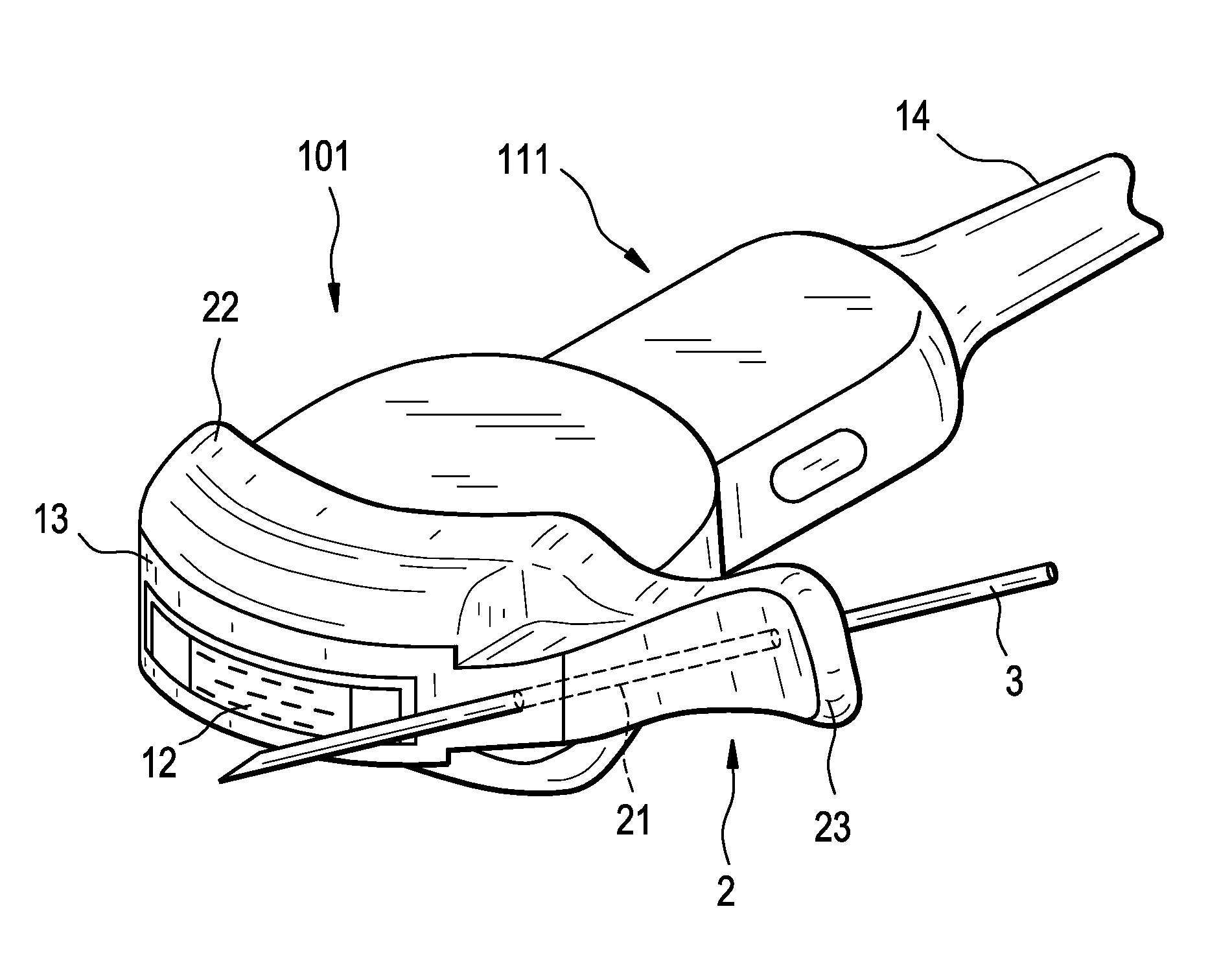 Ultrasound probe for paracentesis and ultrasound diagnostic apparatus