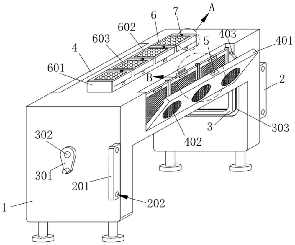 Etching processing equipment for semiconductor production