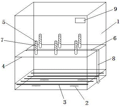 Experimental apparatus drying device