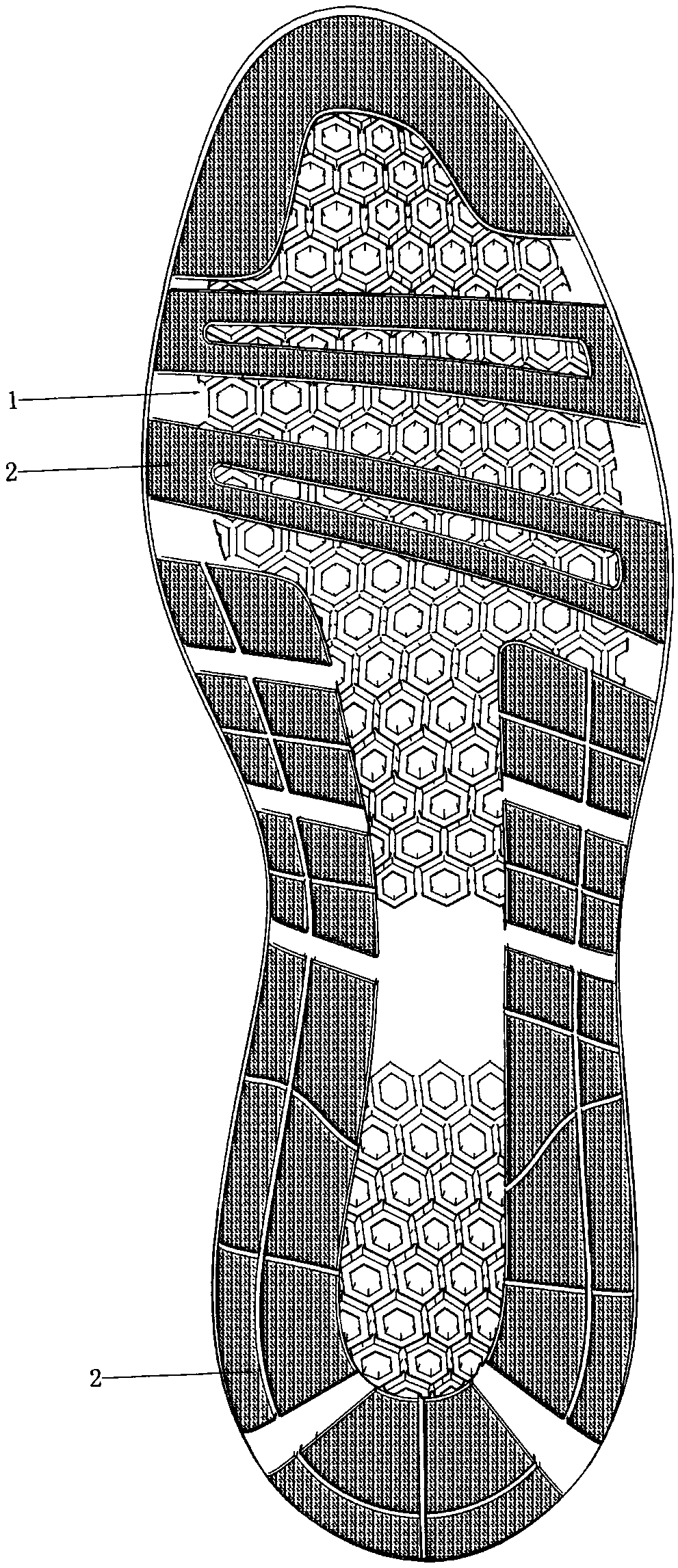 Antiskid shoe sole