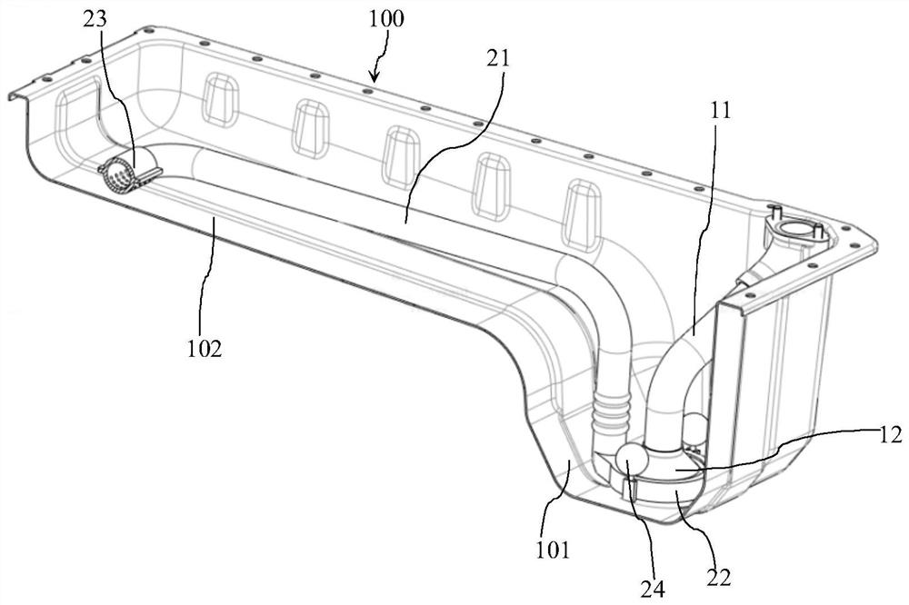 Engine oil suction filter and engine with same