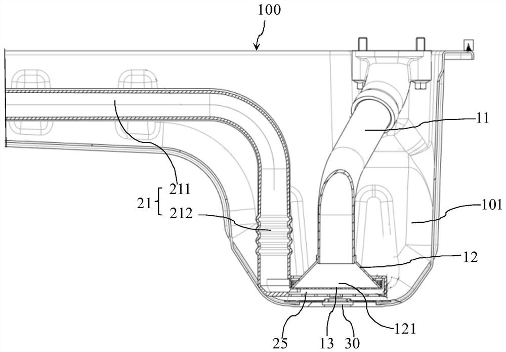 Engine oil suction filter and engine with same