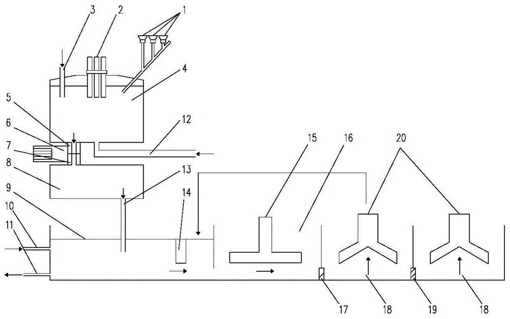 Sintering process method and device for producing microcrystalline glass by using blast furnace slag