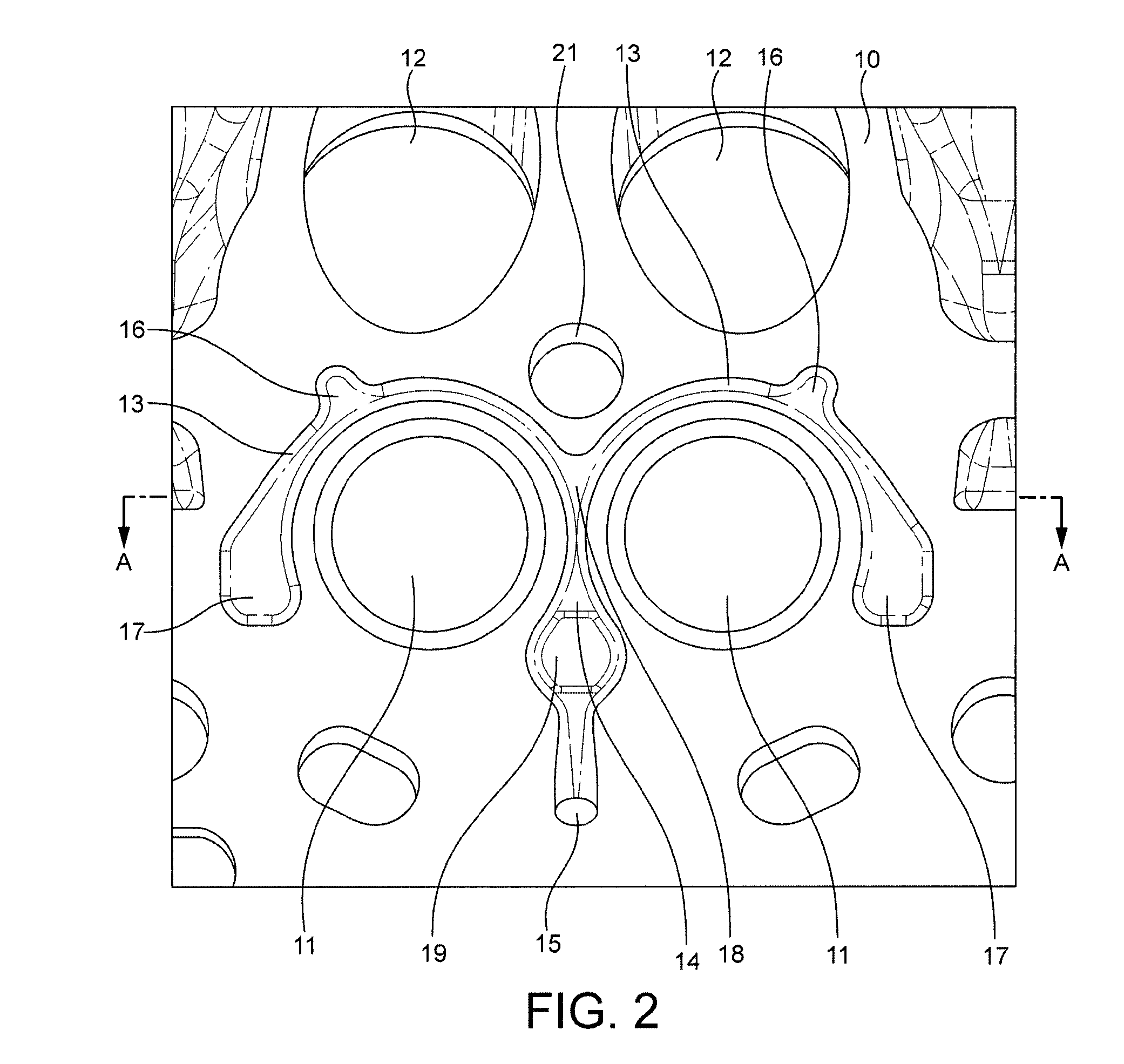 Cylinder head with cooling channel