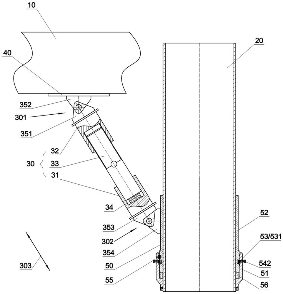 Offshore oil production platform, and bearing capacity transfer method and transfer device of drilling platform