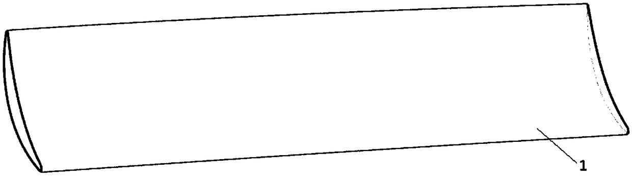 Segmentation method of leading and trailing edge of blade section line based on adaptive threshold value of curvature radius