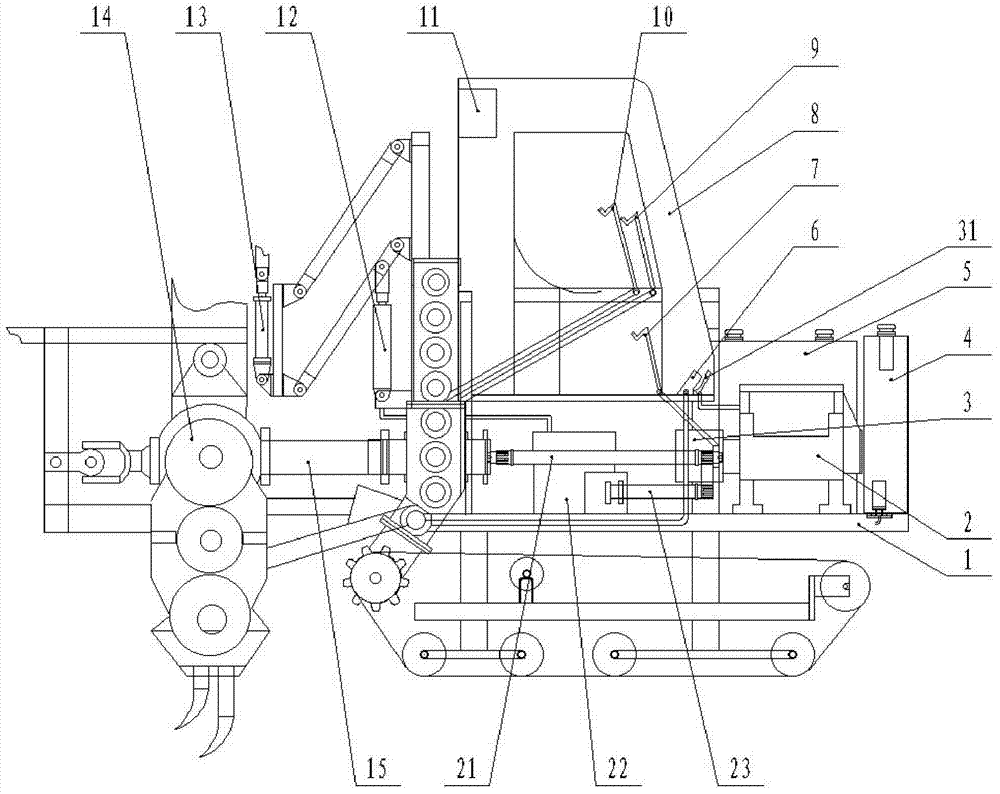 Multifunctional plant protection machine with high ground clearance and tracks