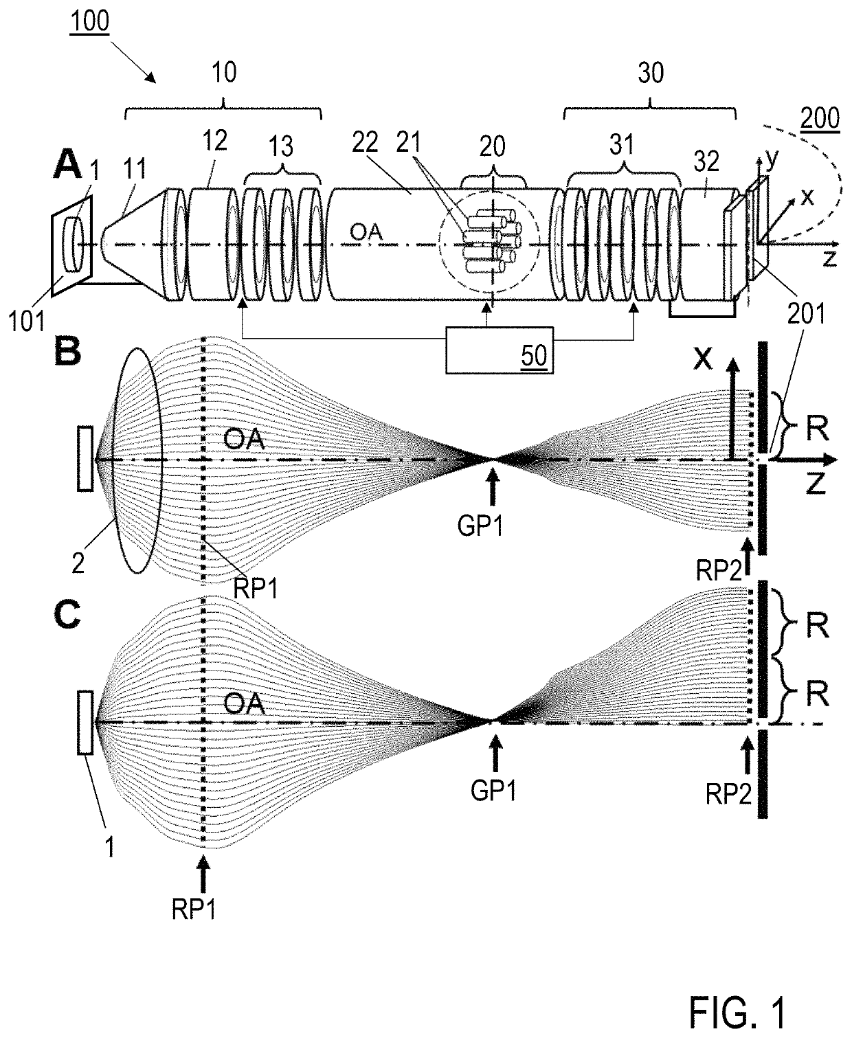 Device and method for electron transfer from a sample to an energy analyzer and electron spectrometer device