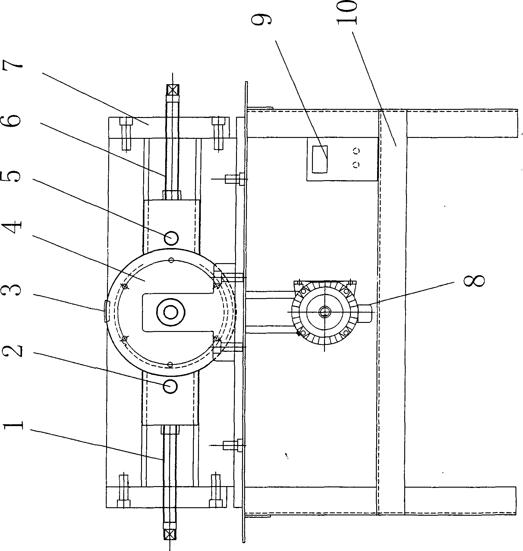 Rolling carving machine for metal pipe fittings