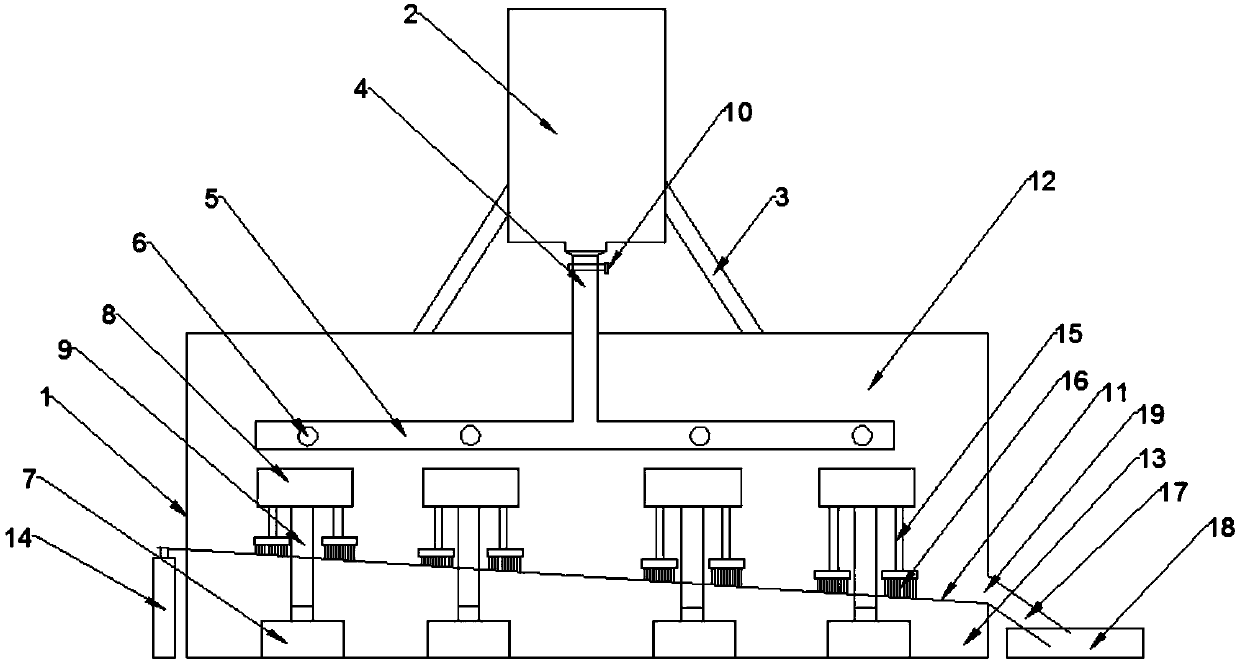 Powder spraying device capable of repeatedly utilizing raw materials for ceramic production