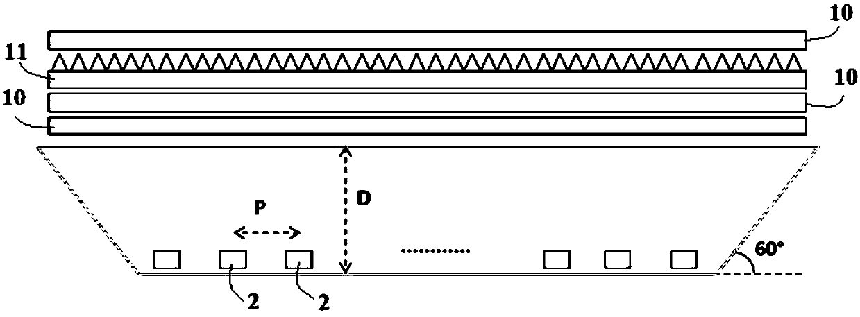 Light-guide structure, direct type backlight module and display panel