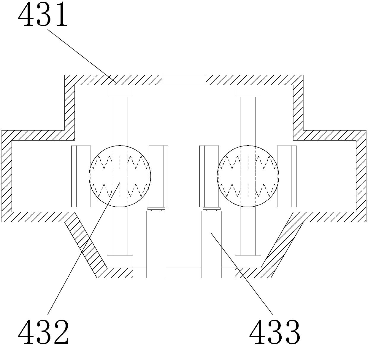 Vertical anti-dewatering cutting machine of asbestos cement plate