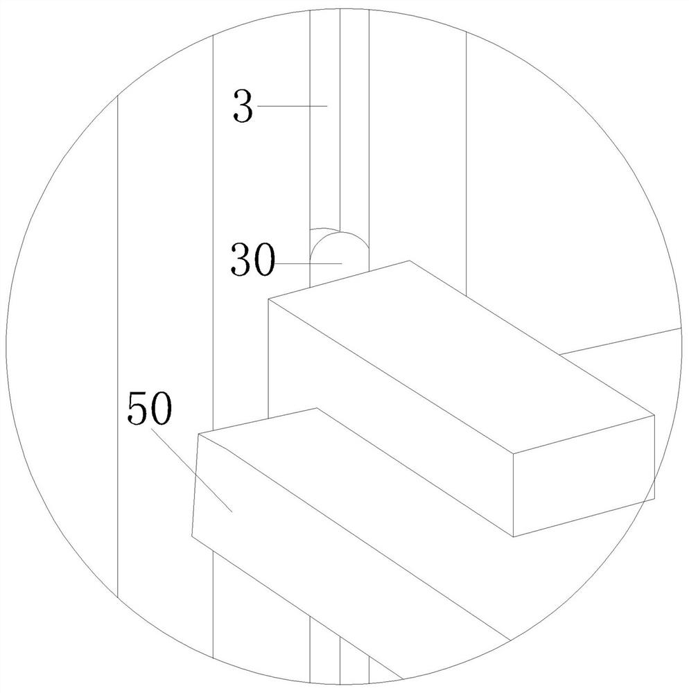 Escape stair for outer wall