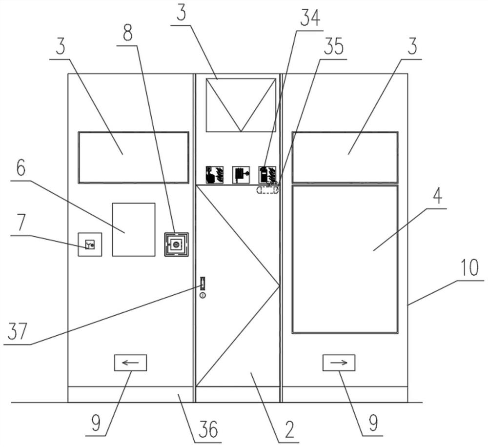 Rail transit composite type concealed fire hydrant box device