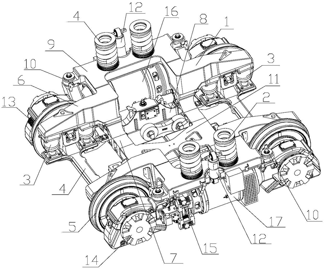 Rail vehicle anti-overturning method, driving brake system and rail vehicle