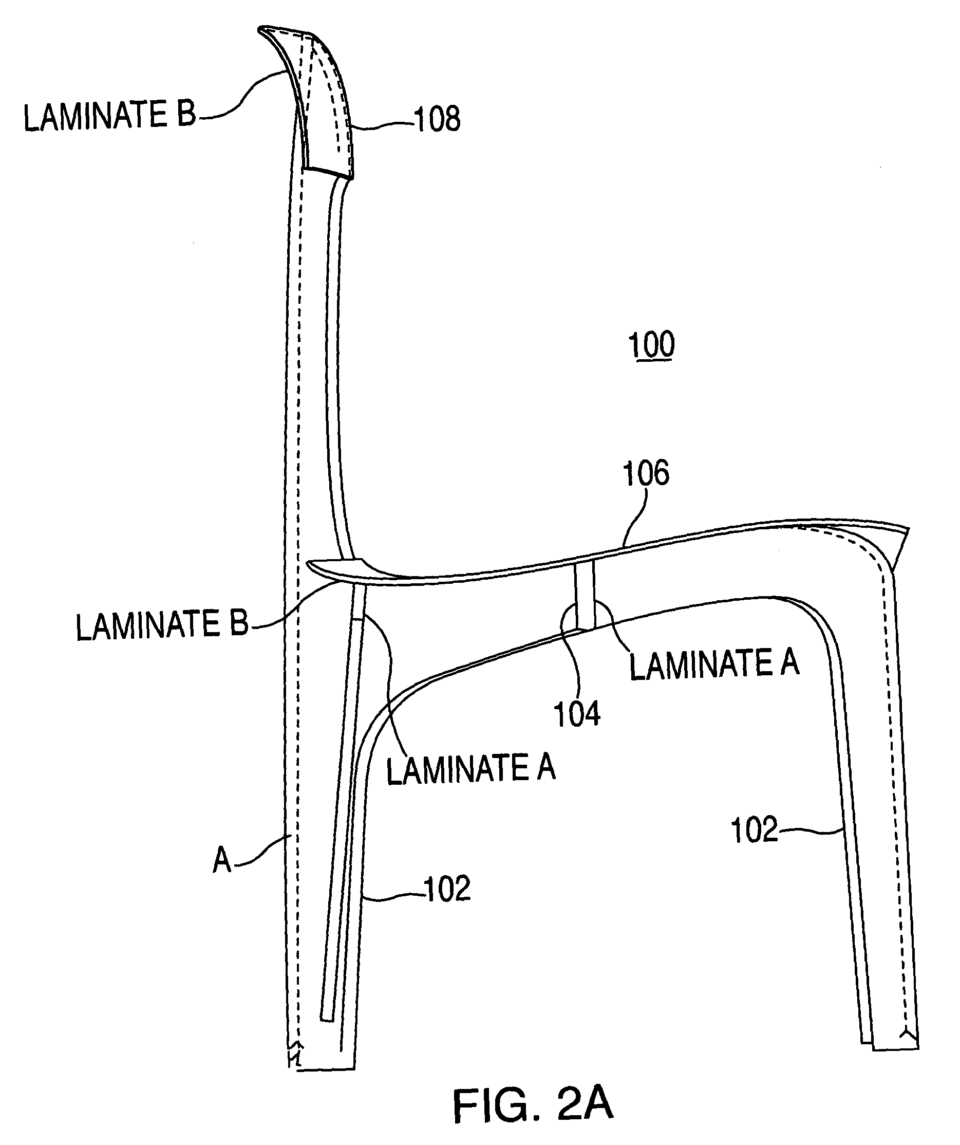 Laminate materials for furniture and furniture pieces incorporating the same