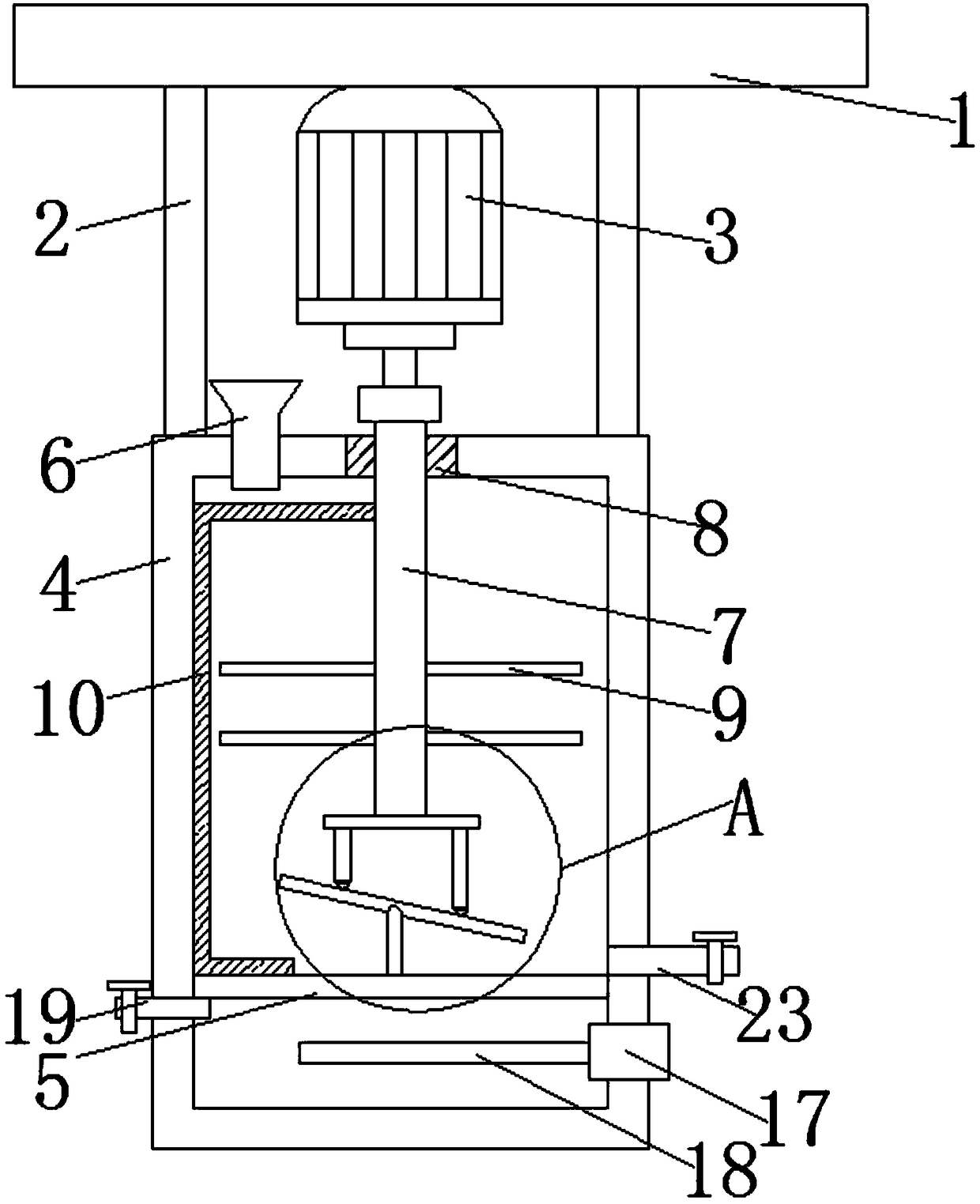 Glue mixing mechanism of laminating machine