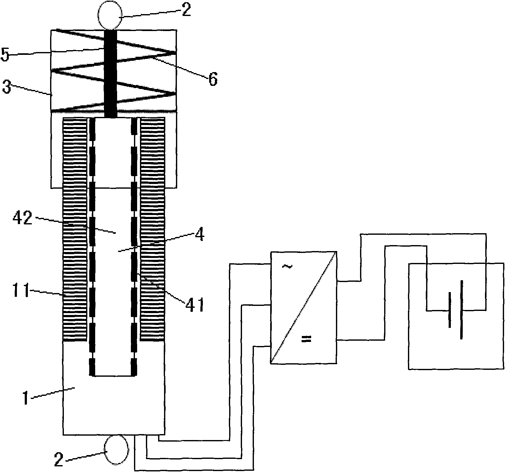 Vehicle vibration isolator for recycling vibrating energy