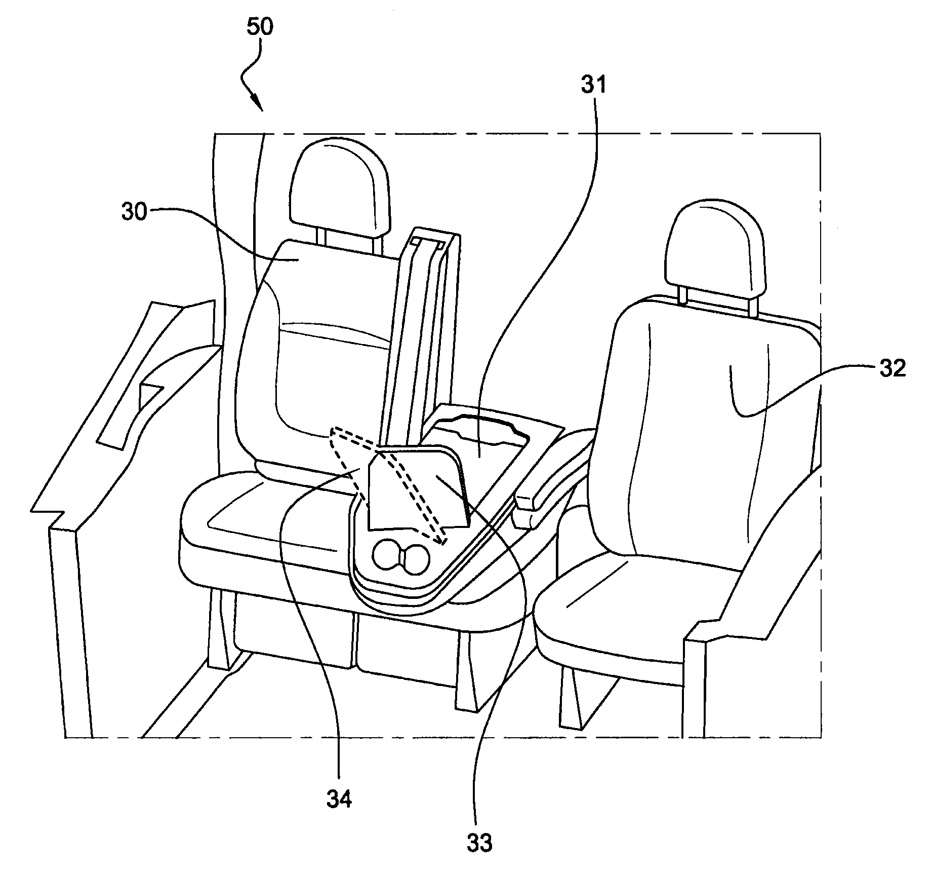 Vehicle seat provided with means for attaching a removable tray