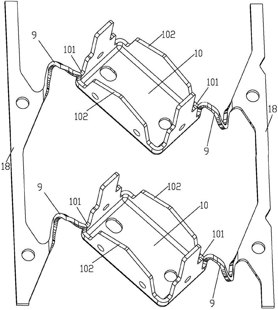 Scrap cutting mechanism