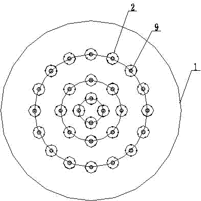 Ultrasonic peeling device for preparing graphene