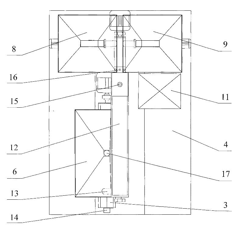 Stirring conveying device for polystyrene granule foaming cement composite material