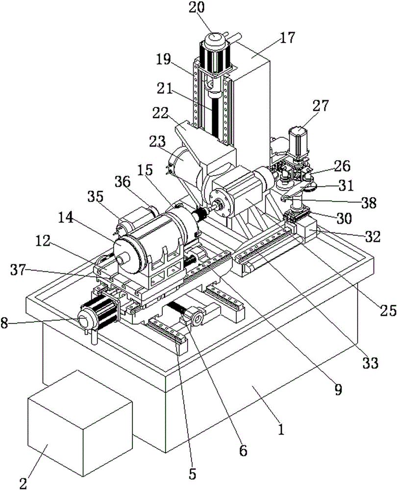 High-precision turning milling and grinding machining center