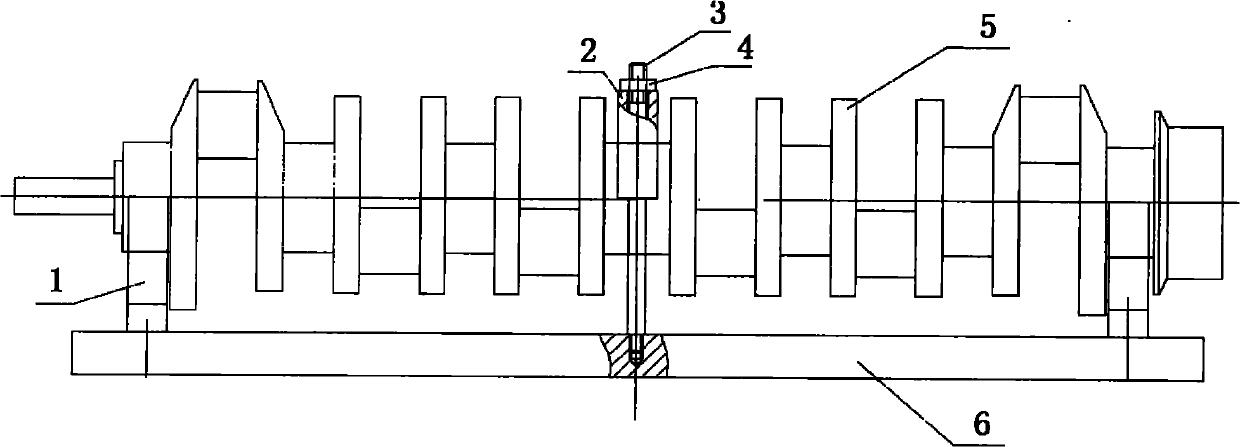 Method and tool for straightening bending deformation of crankshaft