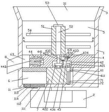 Small automatic feeding device for pig breeding