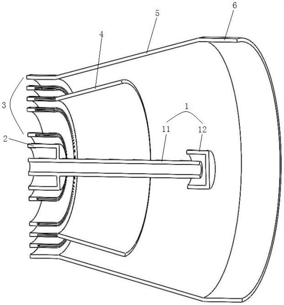 Multi-channel reverse injection type swirl single cone combustor and use method thereof