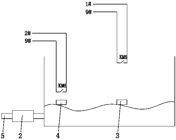 Automatic drainage device of underground magnetic starter