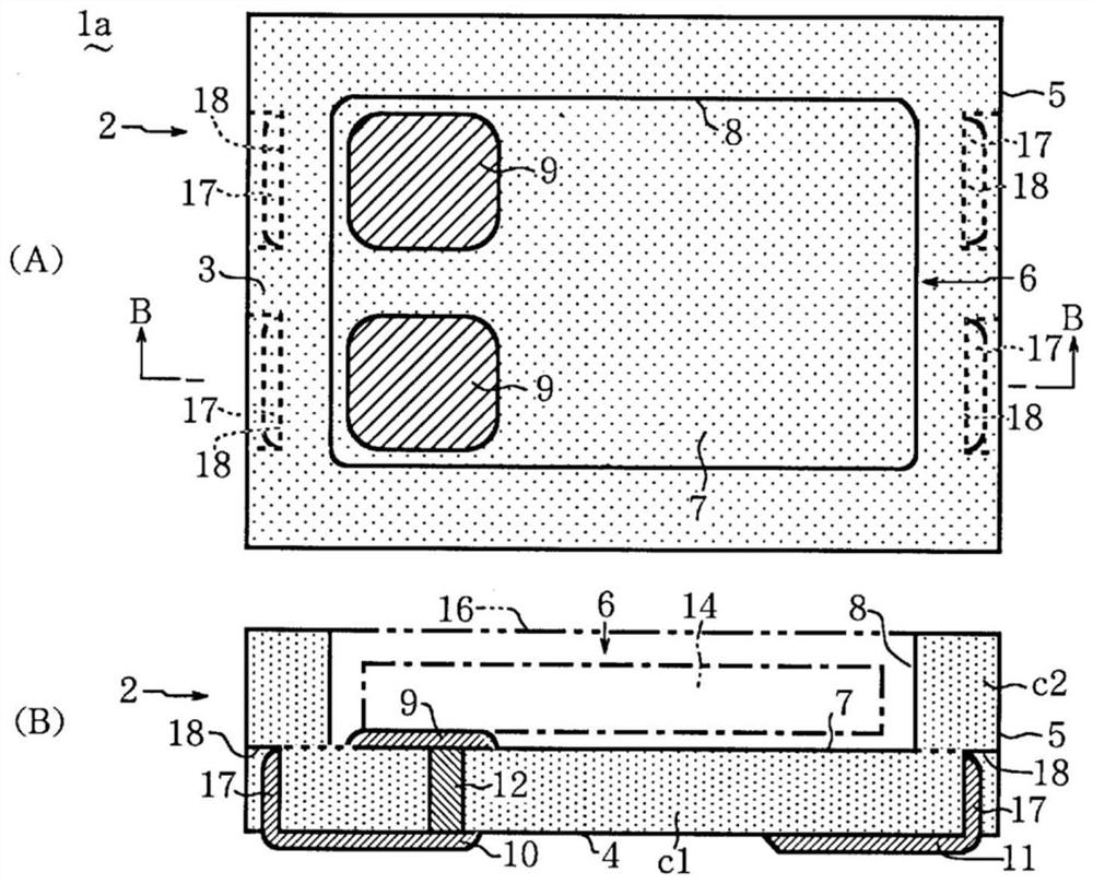 Ceramic package for filling liquid-component containing electrolyte