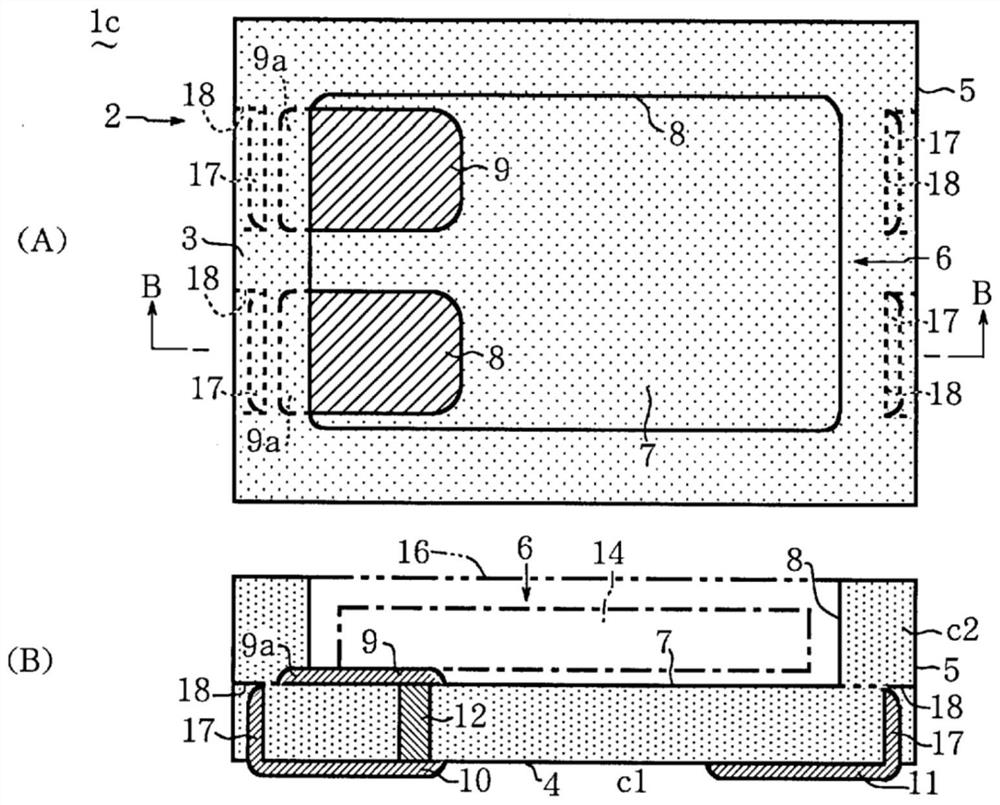 Ceramic package for filling liquid-component containing electrolyte