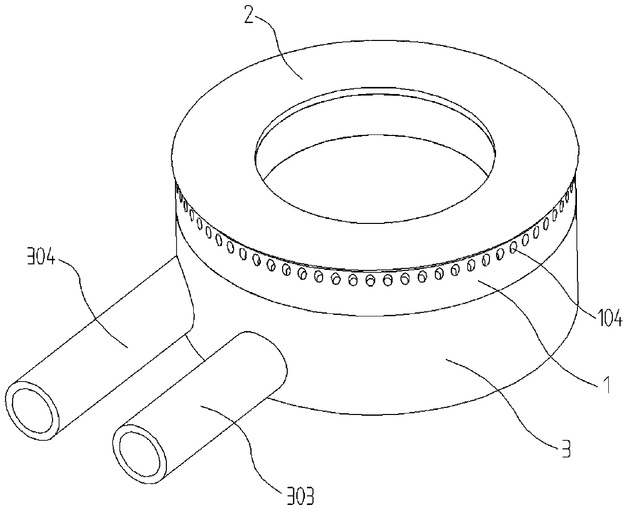 Combustor and gas stove with same