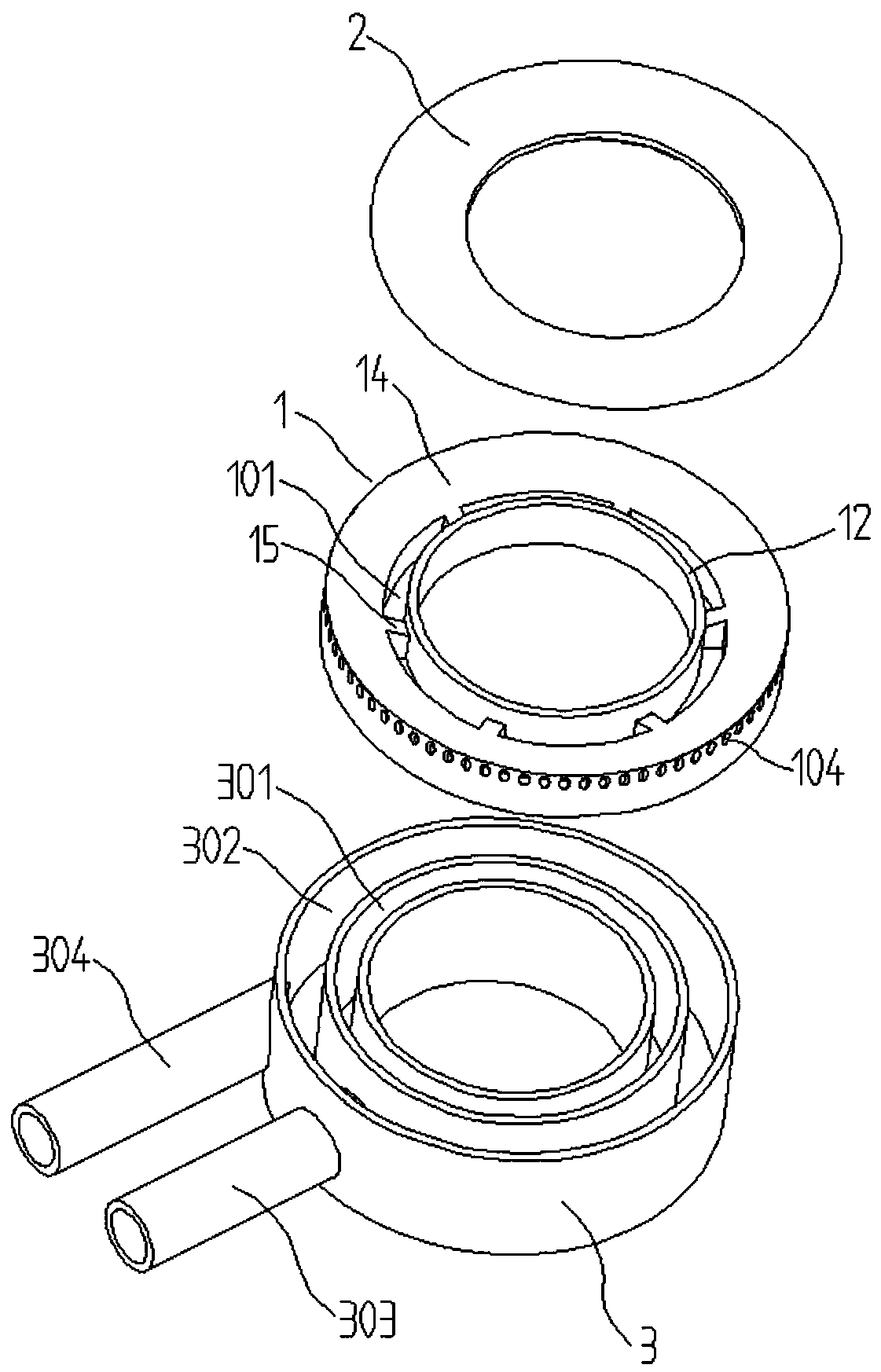 Combustor and gas stove with same