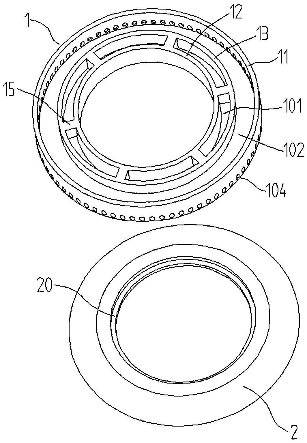 Combustor and gas stove with same