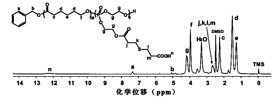 Random copolymer based on polyphosphoester as well as preparation method and application thereof