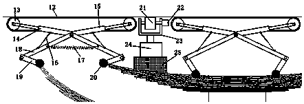 Efficient automatic communication cable laying equipment